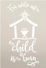 Unto Us a Child is Born Stencil by StudioR12 | DIY Christmas Faith Home Decor Gift | Craft & Paint Wood Sign | Reusable Mylar Template | Select Size