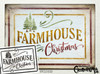 Farmhouse Christmas Stencil by StudioR12 | DIY Rustic Winter Holiday Tree Home Decor | Craft & Paint Wood Sign | Reusable Mylar Template | Select Size