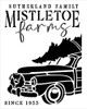 Family Mistletoe Farm Personalized 2-Part Stencil by StudioR12 | DIY Home Decor | Craft & Paint Wood Sign Reusable Mylar Template | 13.5 x 9.75 INCHES