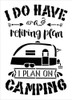 Retiring Plan is Camping Stencil with Camper by StudioR12 | DIY Travel & Adventure Home Decor | Paint Wood Signs | Select Size