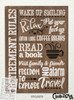 Retirement Rules Stencil by StudioR12 | Relax - Read Book - Travel | DIY Home Decor | Craft & Paint Wood Sign | Reusable Mylar Template | Select Size