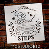 God Will Direct Your Steps Stencil by StudioR12 | DIY Inspirational Faith Home Decor | Craft & Paint Farmhouse Wood Sign | Select Size