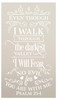 I Will Fear No Evil You are with Me Stencil by StudioR12 | Psalm 23:4 Bible Verse | DIY Embellished Faith Home Decor | Select Size