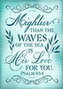 Mightier Than The Waves of The Sea Stencil by StudioR12 | Psalm 93:4 Bible Verse Word Art | DIY Faith Home Decor | Select Size