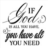 If God is All You Have Stencil by StudioR12 | DIY Farmhouse Faith Home Decor | Craft & Paint Inspirational Wood Signs | Select Size