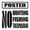 No Hunting, Fishing, or Trespassing Stencil by StudioR12 | DIY Posted Warning Sign Home Decor | Paint Outdoor Wood Signs | Select Size