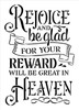 Rejoice and Be Glad Stencil by StudioR12 | DIY Faith Quote Home Decor | Craft & Paint Inspirational Wood Signs | Select Size