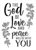 The God of Love & Peace Be with You Stencil by StudioR12 | DIY Faith Home Decor | Craft & Paint Farmhouse Wood Signs | Select Size