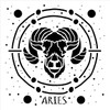 Aries Astrological Stencil by StudioR12 | DIY Star Sign Zodiac Bedroom & Home Decor | Craft & Paint Celestial Wood Signs | Select Size