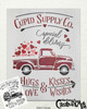 Cupid Supply Co Stencil with Hearts & Vintage Truck by StudioR12 | DIY Valentine Home Decor | Craft & Paint Wood Signs | Select Size