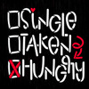 Single Taken Hungry Stencil by StudioR12 | DIY Funny Valentine's Day Home & Kitchen Decor | Craft & Paint Fun Wood Signs | Select Size