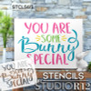 You are Some Bunny Special Stencil by StudioR12 | Fun Easter Word Art | DIY Farmhouse Home Decor | Paint Wood Signs | Select Size