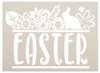 Floral Easter Stencil with Bunny by StudioR12 | Spring Flower Word Art | DIY Farmhouse Home Decor | Paint Wood Signs | Select Size