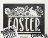 Floral Easter Stencil with Bunny by StudioR12 | Spring Flower Word Art | DIY Farmhouse Home Decor | Paint Wood Signs | Select Size