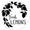 Fresh Lemons Stencil by StudioR12 | Farmhouse Lemon Tree Branch | DIY Spring Home & Kitchen Decor | Paint Wood Signs | Select Size