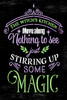 Witch's Kitchen - Stirring Up Magic Stencil by StudioR12 | Craft DIY Halloween Fall Home Decor | Paint Wood Sign Reusable Mylar Template | Select Size