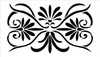 Palmette Floral Ornament Pattern Stencil by StudioR12 | Craft DIY Greek Backsplash Home Decor | Paint Wood Sign Reusable Mylar Template | Select Size