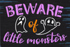 Beware of Little Monsters Stencil by StudioR12 | DIY Fall Ghost Halloween Home Decor | Craft & Paint Wood Sign | Reusable Mylar Template | Select Size