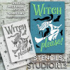 Witch Please Stencil by StudioR12 | Bat - Broomstick - Cat | Craft DIY Halloween Home Decor | Paint Wood Sign | Reusable Mylar Template | Select Size