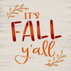 It's Fall Y'all Stencil by StudioR12 | DIY Laurel Home Decor | Craft & Paint Autumn Cursive Script Wood Sign | Reusable Mylar Template | Select Size