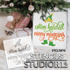 Cotton Headed Ninny Muggins Stencil by StudioR12 | DIY Christmas Movie Home Decor | Craft & Paint Elf Wood Sign Reusable Mylar Template | Select Size