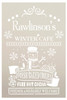 Personalized Winter Cafe Stencil by StudioR12 | DIY Holiday Kitchen Decor | Hot Cocoa & Coffee Bar | Paint Wood Signs | Select Size