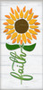 Sunflower Faith Stem Stencil by StudioR12 | DIY Summer Porch Home Decor | Craft & Paint Garden Wood Sign | Reusable Mylar Template | Select Size