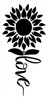 Sunflower Love Stem Stencil by StudioR12 | DIY Summer Porch Home Decor | Craft & Paint Garden Wood Sign | Reusable Mylar Template | Select Size