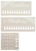 Countdown to Christmas 3-Part Stencil by StudioR12 | Tree Lights Numbers | Craft DIY Winter Holiday Home Decor | Paint Wood Sign | Four FEET