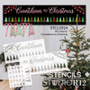 Countdown to Christmas 3-Part Stencil by StudioR12 | Tree Lights Numbers | Craft DIY Winter Holiday Home Decor | Paint Wood Sign | Four FEET