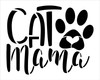 Cat Mama Stencil by StudioR12 | Craft DIY Kitty Pawprint Heart Home Decor | Paint Pet Parent Wood Sign | Reusable Mylar Template | Select Size