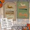 Personalized Hunting Buddy Stencil with Deer by StudioR12 | DIY Country Cabin Home Decor | Craft & Paint Wood Signs | Select Size