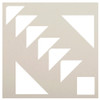 Triangle Diamond Mosaic Tile Stencil by StudioR12 | Quarter Pattern for Bathroom Floors & Wall | DIY Kitchen Backsplash | Select Size