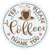 Coffee Yes Please & Thank You Stencil by StudioR12 | Craft Cafe DIY Home Decor | Paint Coffee Bar Wood Sign | Reusable Mylar Template | Select Size