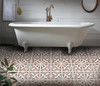 Flower Petal Tile Stencil by StudioR12 | DIY Kitchen Wall Backsplash | Reusable Quarter Pattern for Bathroom Floors | Select Size