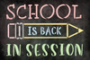 School is Back in Session Stencil by StudioR12 | Craft DIY Classroom Decor | Paint Wood Sign | Reusable Mylar Template | Select Size