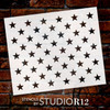 American Flag 50 Star Stencil by StudioR12 | Reusable Template | Use for Patriotic Arts, Crafts, DIY Decor | Painting, Mixed Media, Air Brushing | Select Size