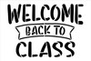 Welcome Back to Class Stencil by StudioR12 | Craft DIY Classroom Decor | Paint Teacher Wood Sign | Reusable Template | Select Size