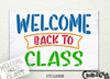Welcome Back to Class Stencil by StudioR12 | Craft DIY Classroom Decor | Paint Teacher Wood Sign | Reusable Template | Select Size