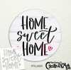 Home Sweet Home Script Stencil with Heart by StudioR12 | DIY Welcome Home Decor | Craft & Paint Wood Signs & Door Mats | Select Size