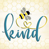 Bee Kind Script Stencil by StudioR12 | Craft DIY Spring Home Decor | Paint Inspirational Wood Sign | Reusable Mylar Template | Select Size