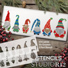 Six Gnomes 2-Part Stencil by StudioR12 | Craft DIY Garden Home Decor | Paint Spring Wood Sign | Reusable Mylar Template | Select Size