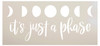 It's Just A Phase with Moons Stencil by StudioR12 | Craft DIY Boho Home Decor | Paint Wood Sign | Reusable Mylar Template | Select Size