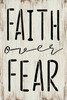 Faith Over Fear Stencil by StudioR12 | Craft DIY Inspirational Home Decor | Paint Wood Sign | Reusable Mylar Template | Select Size