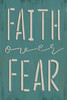 Faith Over Fear Stencil by StudioR12 | Craft DIY Inspirational Home Decor | Paint Wood Sign | Reusable Mylar Template | Select Size