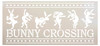 Bunny Crossing Stencil by StudioR12 | Craft DIY Spring Home Decor | Paint Easter Wood Sign | Reusable Mylar Template | Select Size