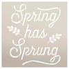 Spring Has Sprung Stencil by StudioR12 | Craft DIY Spring Home Decor | Paint Wood Sign | Reusable Mylar Template | Select Size
