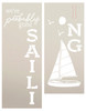 Probably Gone Sailing Porch Sign Stencil by StudioR12 | DIY Outdoor Summer Home Decor | Craft & Paint Vertical Wood Leaners | Select Size