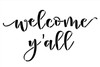 Welcome Y'all Script Doormat Stencil by StudioR12 | Craft DIY Doormat | Paint Fun Outdoor Home Decor | Select Size