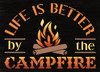 Life is Better by The Campfire Stencil by StudioR12 | Craft DIY Outdoor Home Decor | Paint Camping Wood Sign | Reusable Mylar Template | Select Size